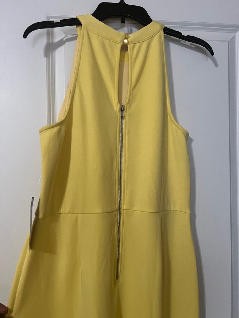 VENUS Yellow High-Low Halter Ruffle Dress - Picture 4 of 6